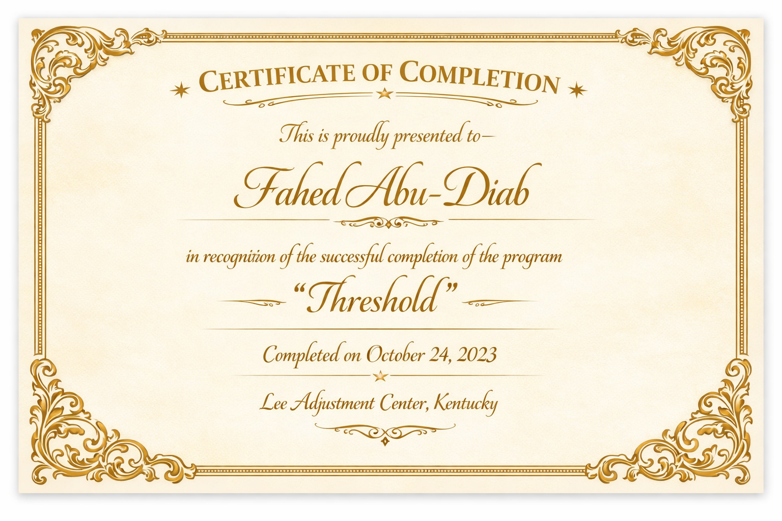 Certificate of Completion – MRT: Untangling Relationships, December 18, 2025