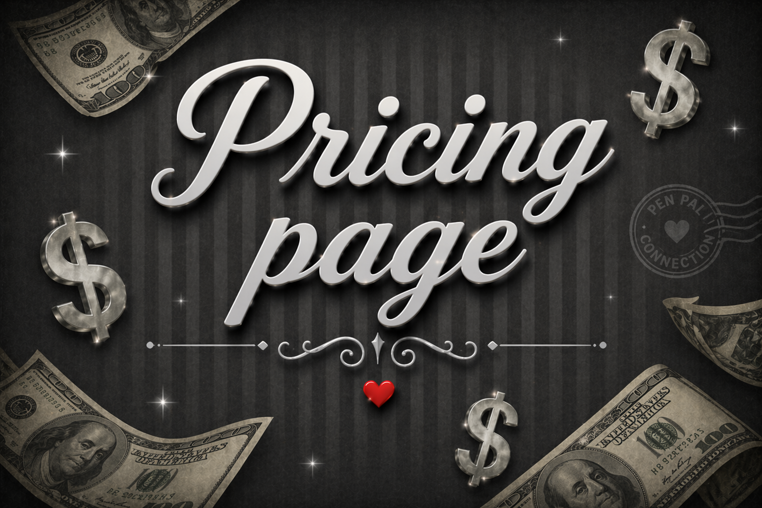 Pricing page profile banner